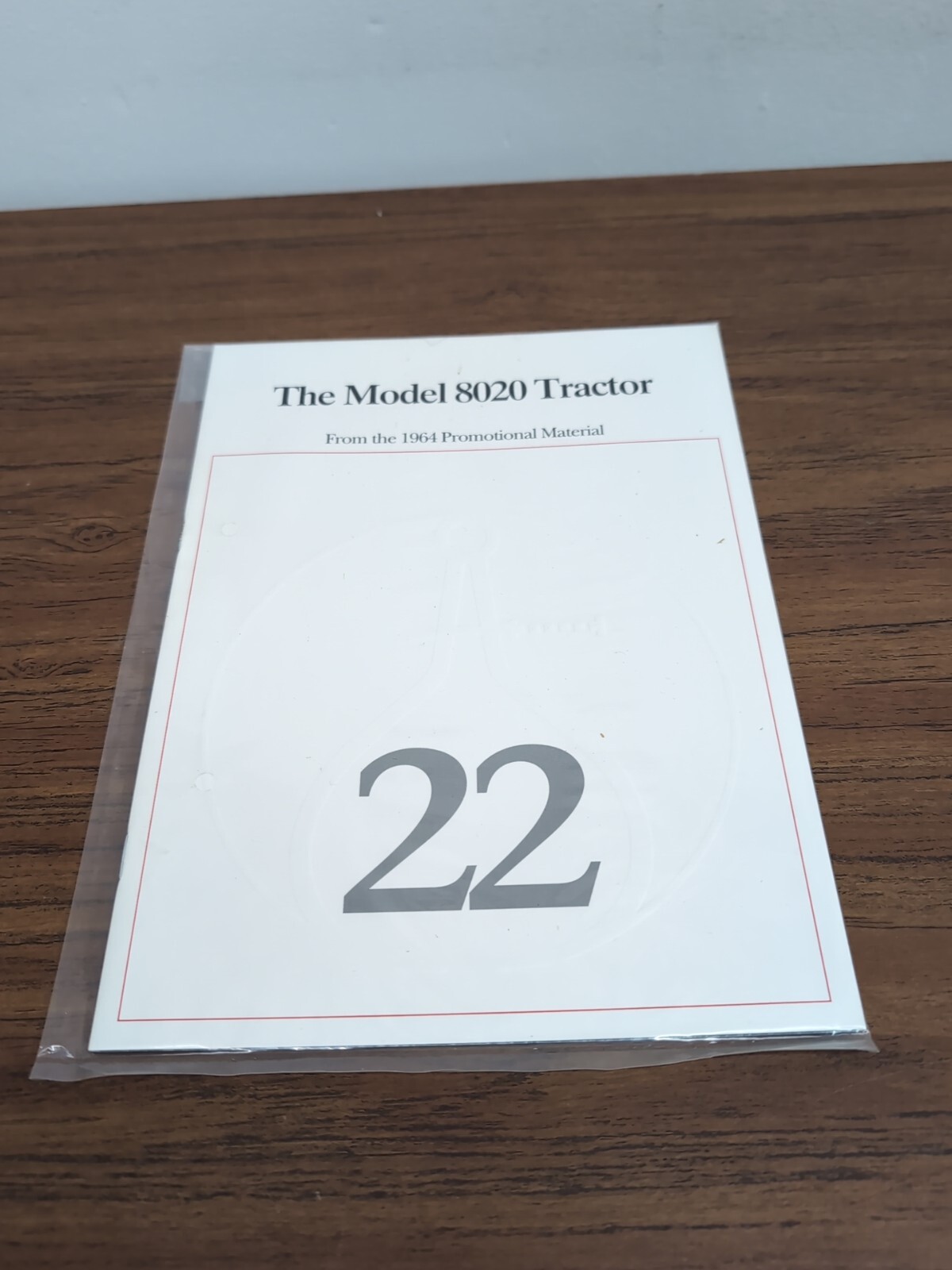 1/16 Ertl John Deere 8020 Precision #22  Book Promotional Material