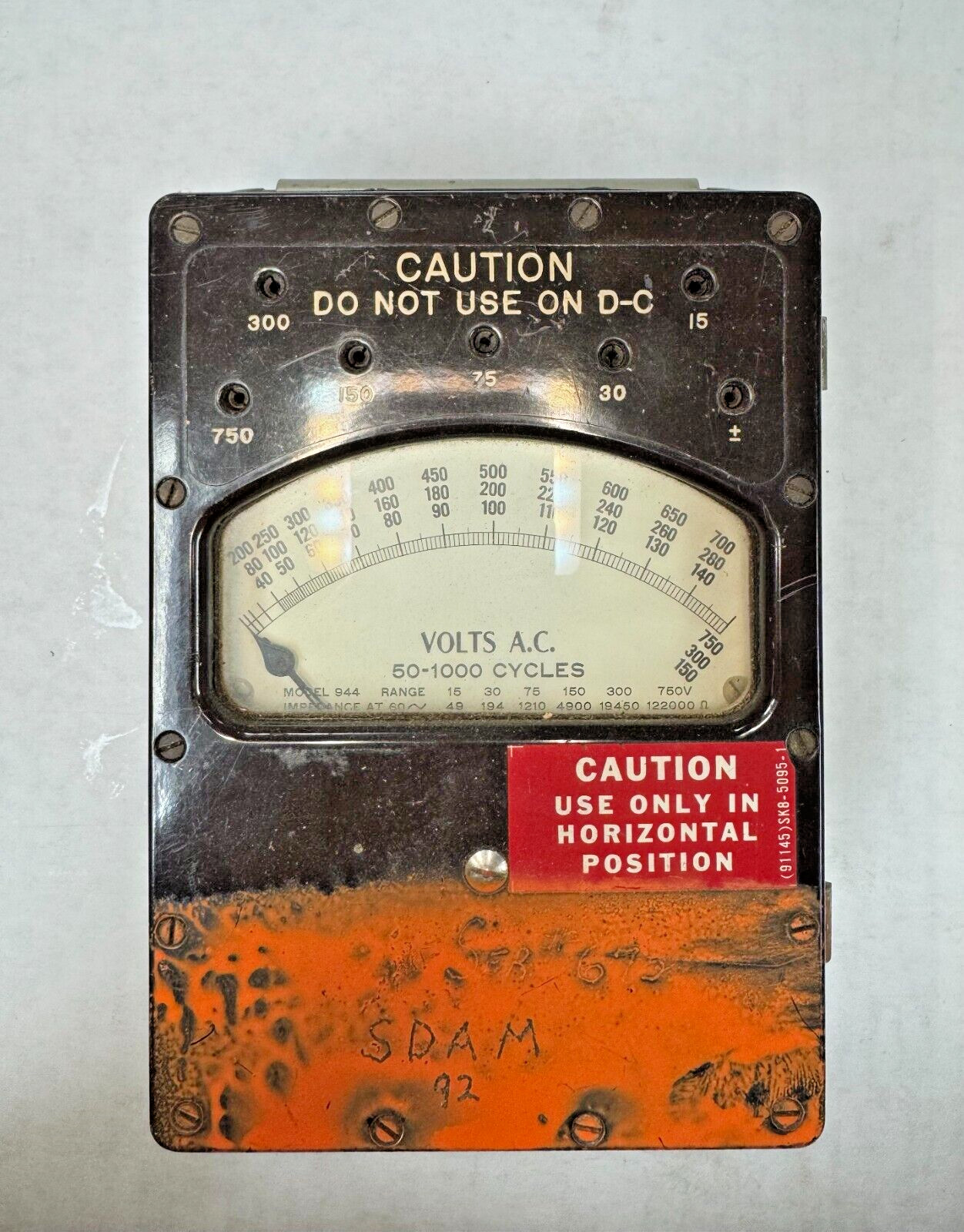 AC Voltmeter AN/PSM-3 ANPSM-3 (50-1000 Cycles)