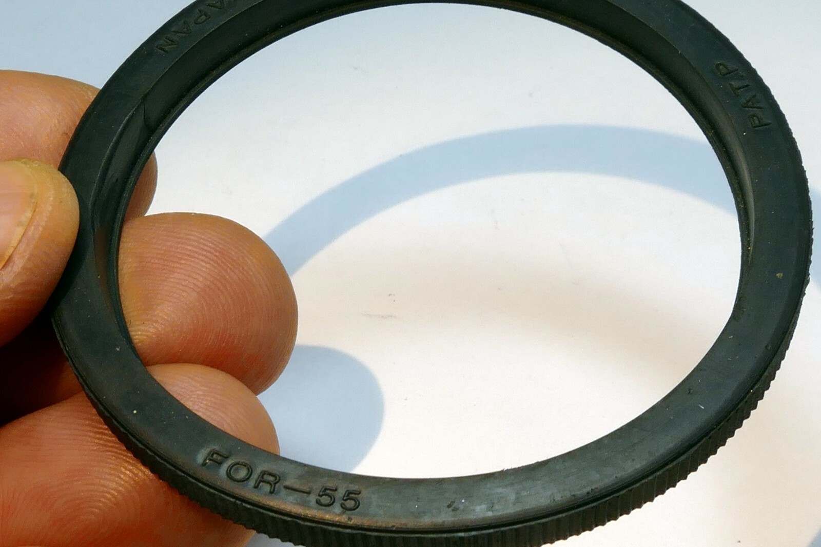 Ribbed Rubber rim for 52mm 55mm filter for lens