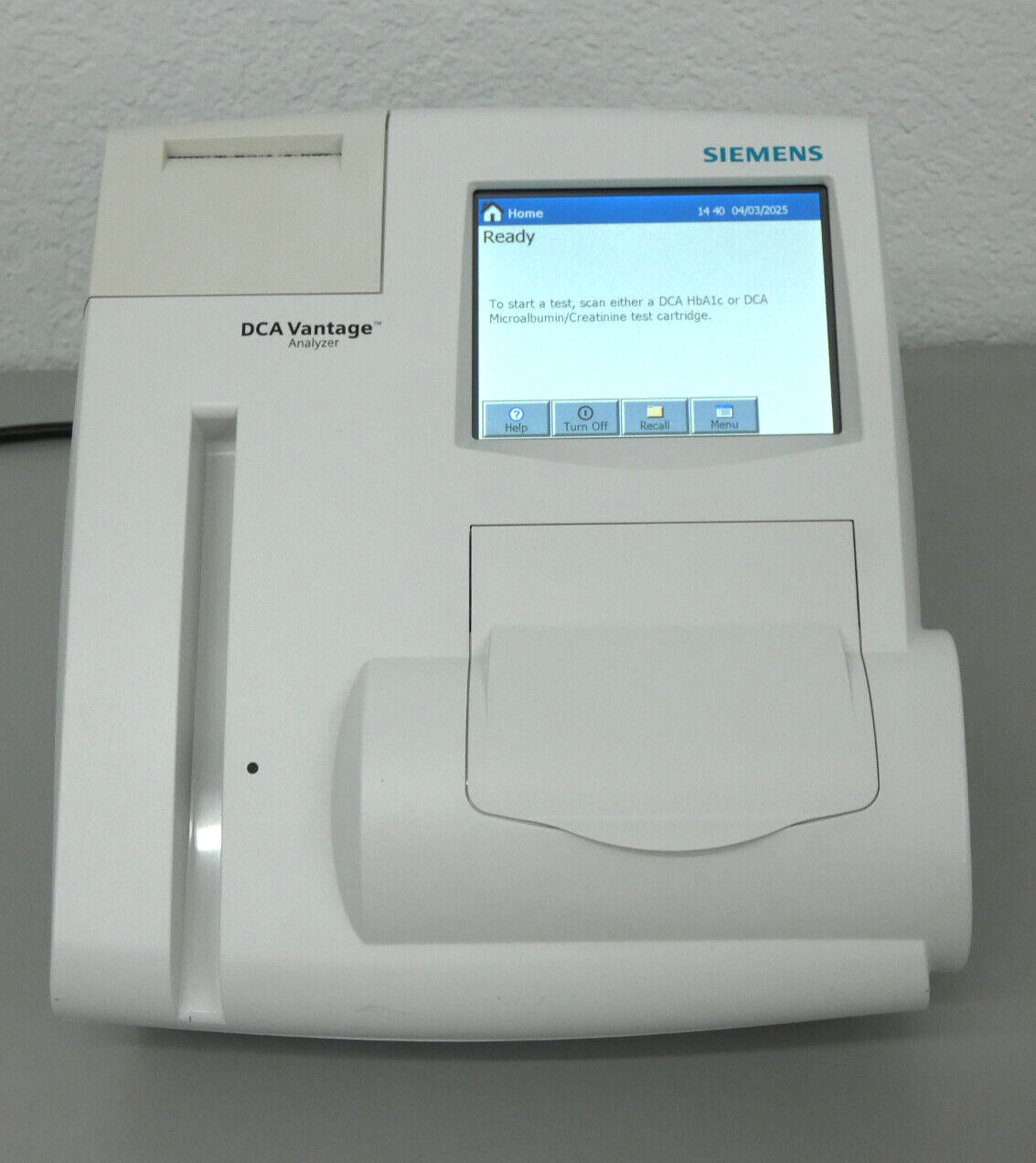 Siemens DCA Vantage Analyzer, H1b, Albumin, Creatinine