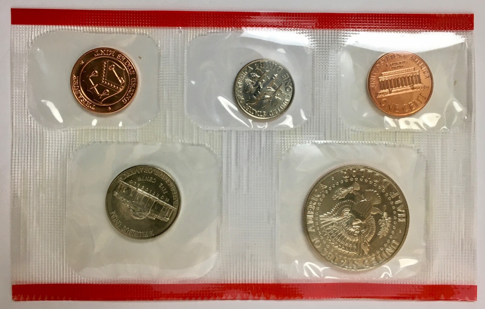 *US MINT* unc. 4 coins o.g.p. "1999-D MINT SET"