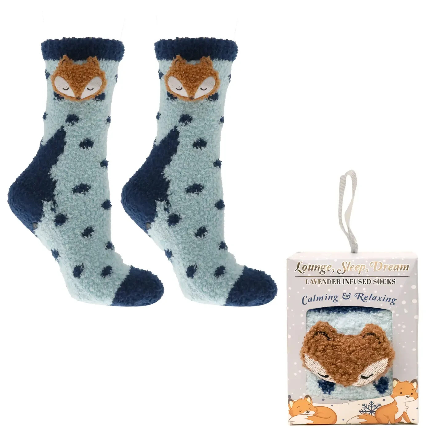 Foxy 3D Non-Skid Women's Slipper Socks Shea Butter Infused One Size MinxNY New