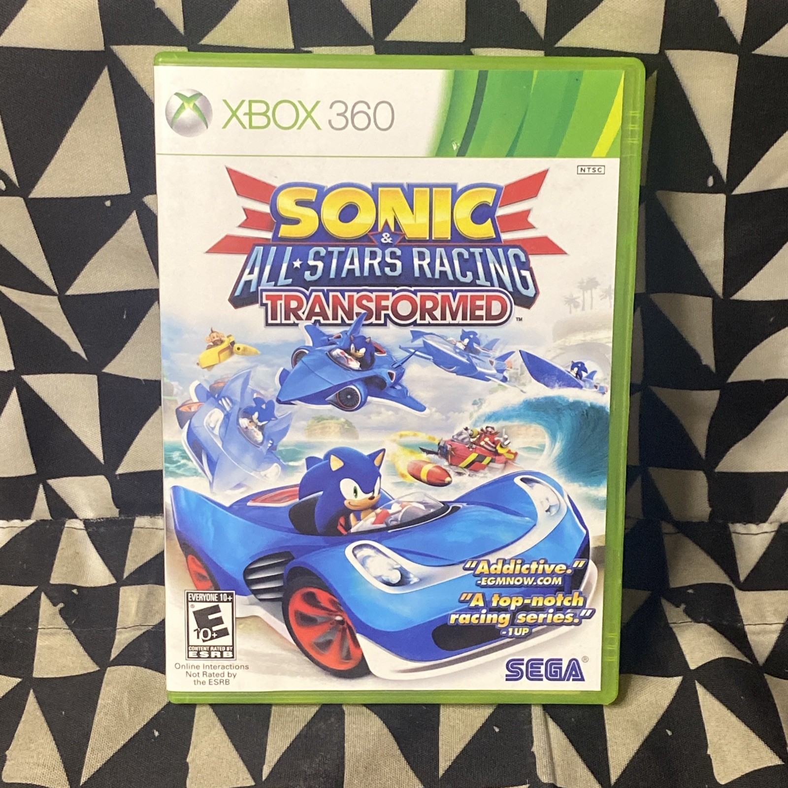 Sonic & All-Stars Racing Transformed (Xbox 360) Case & Manual Only (No Game)
