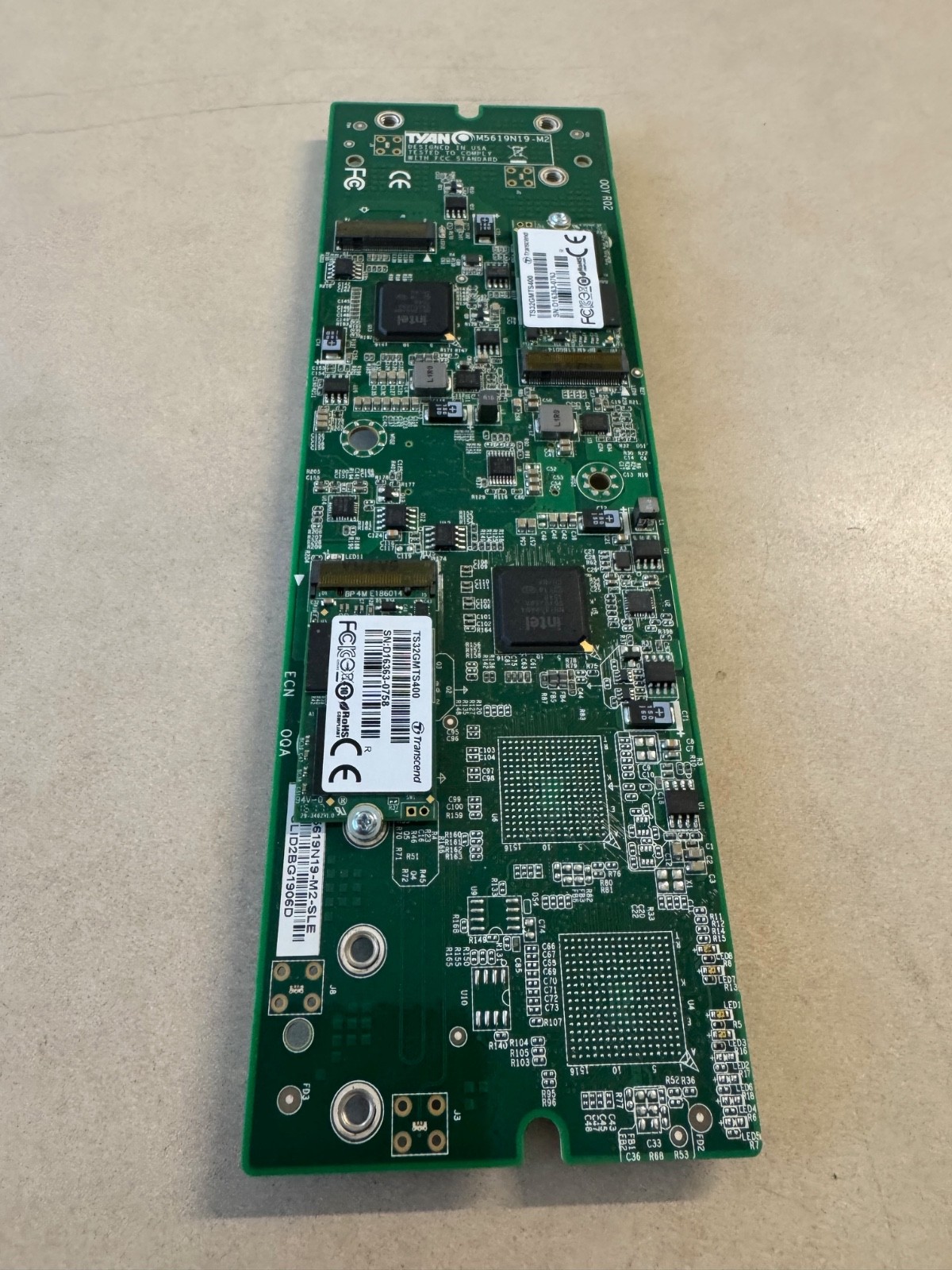 Tyan M5619N19-M2 PCIe I/O Add-On Card Adapter for Server Motherboards w/2 TS32GM