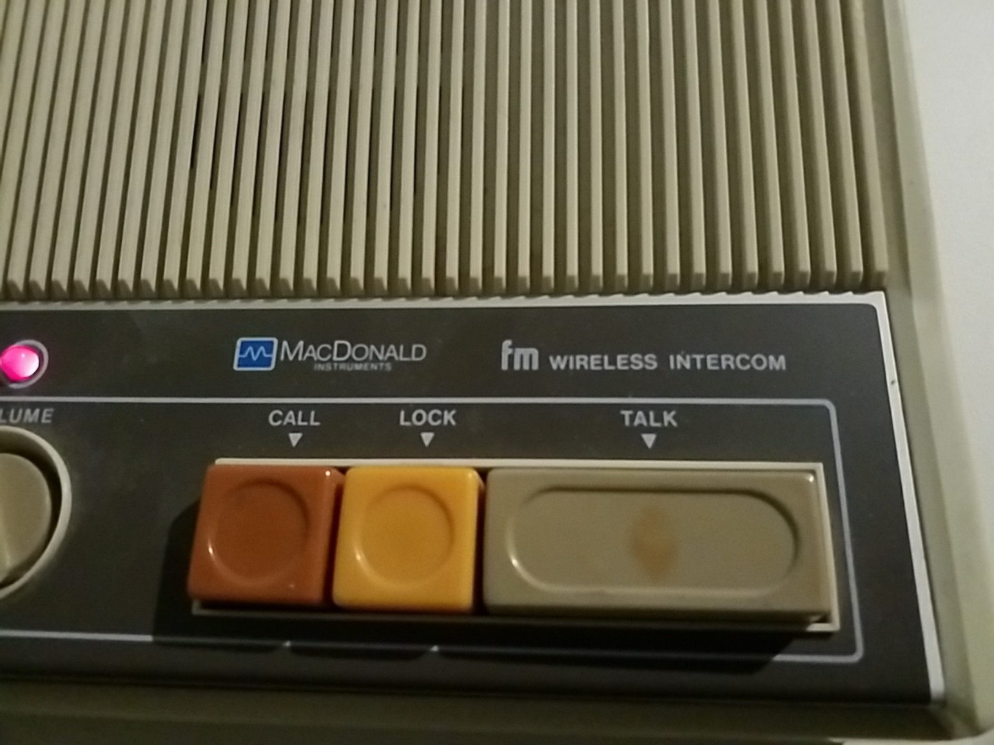 Vintage McDonald Instruments FM Wireless Intercom Model 06-32-37