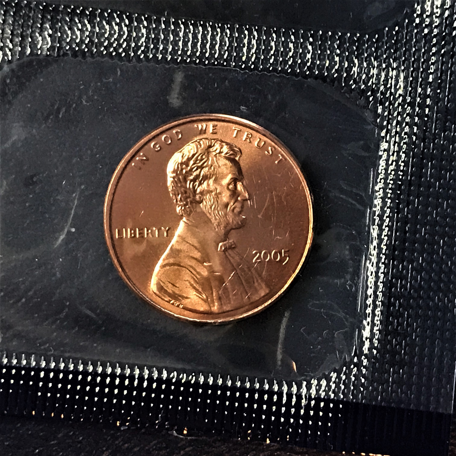 2005 P Lincoln Cent Penny Brilliant Uncirulated from Sealed Mint Set in Cello BU
