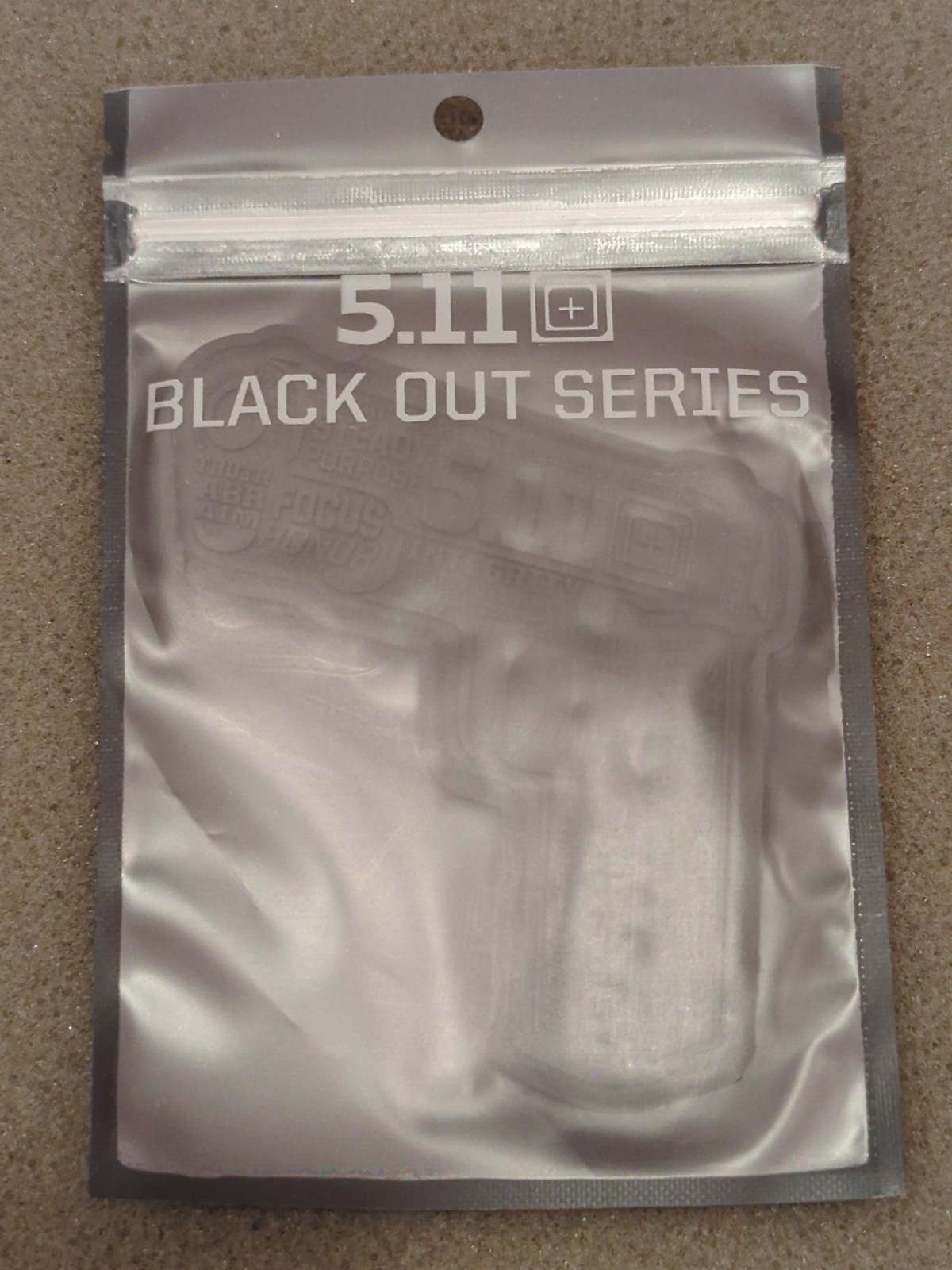 5.11 Tactical 45 Words or Less Blackout Series Patch Style #81023BLK (045)