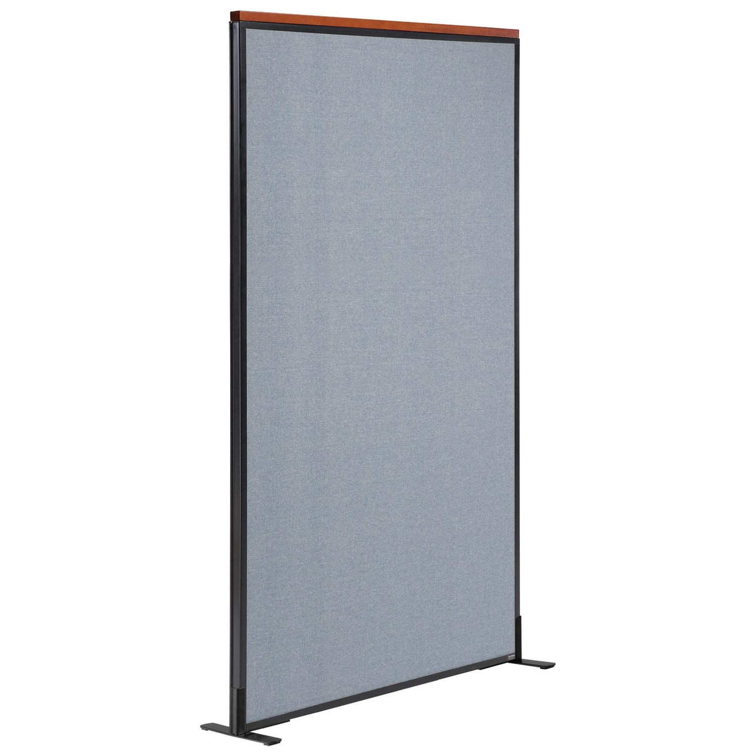 36-1/4"W x 73-1/2"H Deluxe Freestanding Office Partition Panel Blue