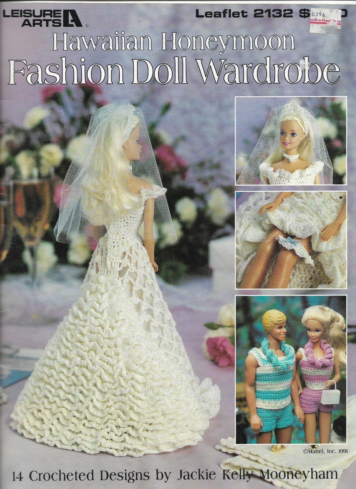 HAWAIIAN HONEYMOON FASHION DOLL WARDROBE 8 DESIGNS CROCHET PATTERN BOOK
