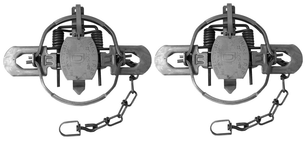 2 Duke #2 OS Coilspring Coil Spring Offset Trap Trapping Supplies 2 Traps