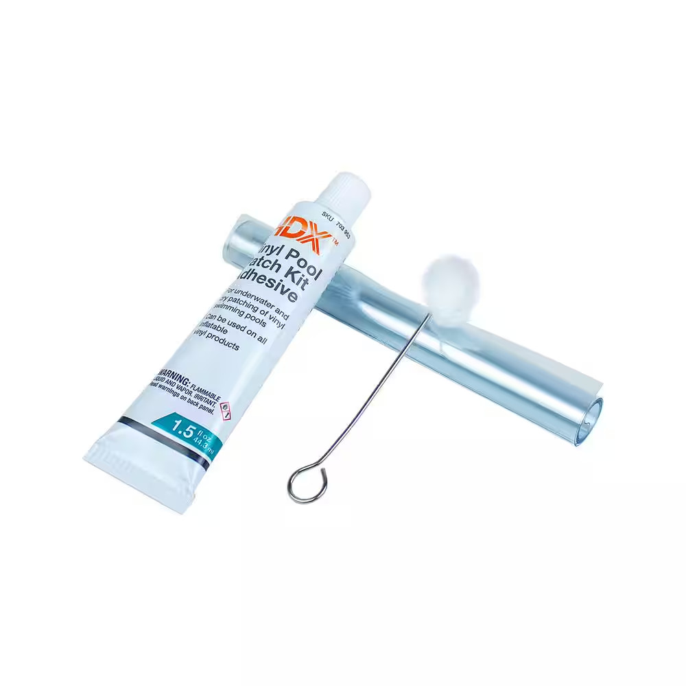 Swimming Pool Vinyl Repair Kit for Patching Dry or Underwater Vinyl Products