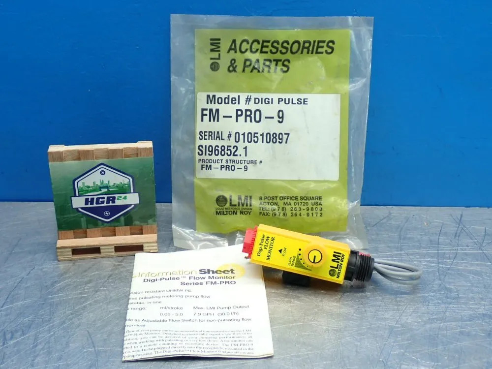 LMI FM-PRO-9 FLOW MONITOR  10251700625
