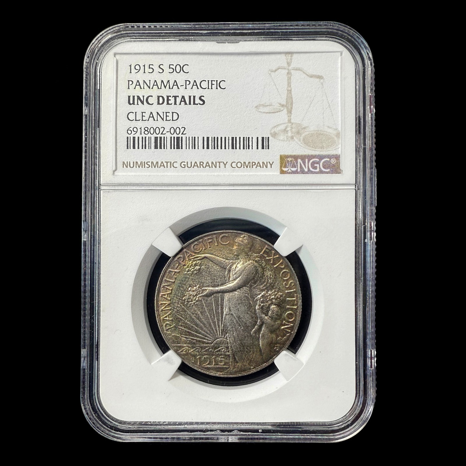 1915 S Panama-Pacific Pan-Pac 50 C Commemorative Half Dollar Coin Graded NGC