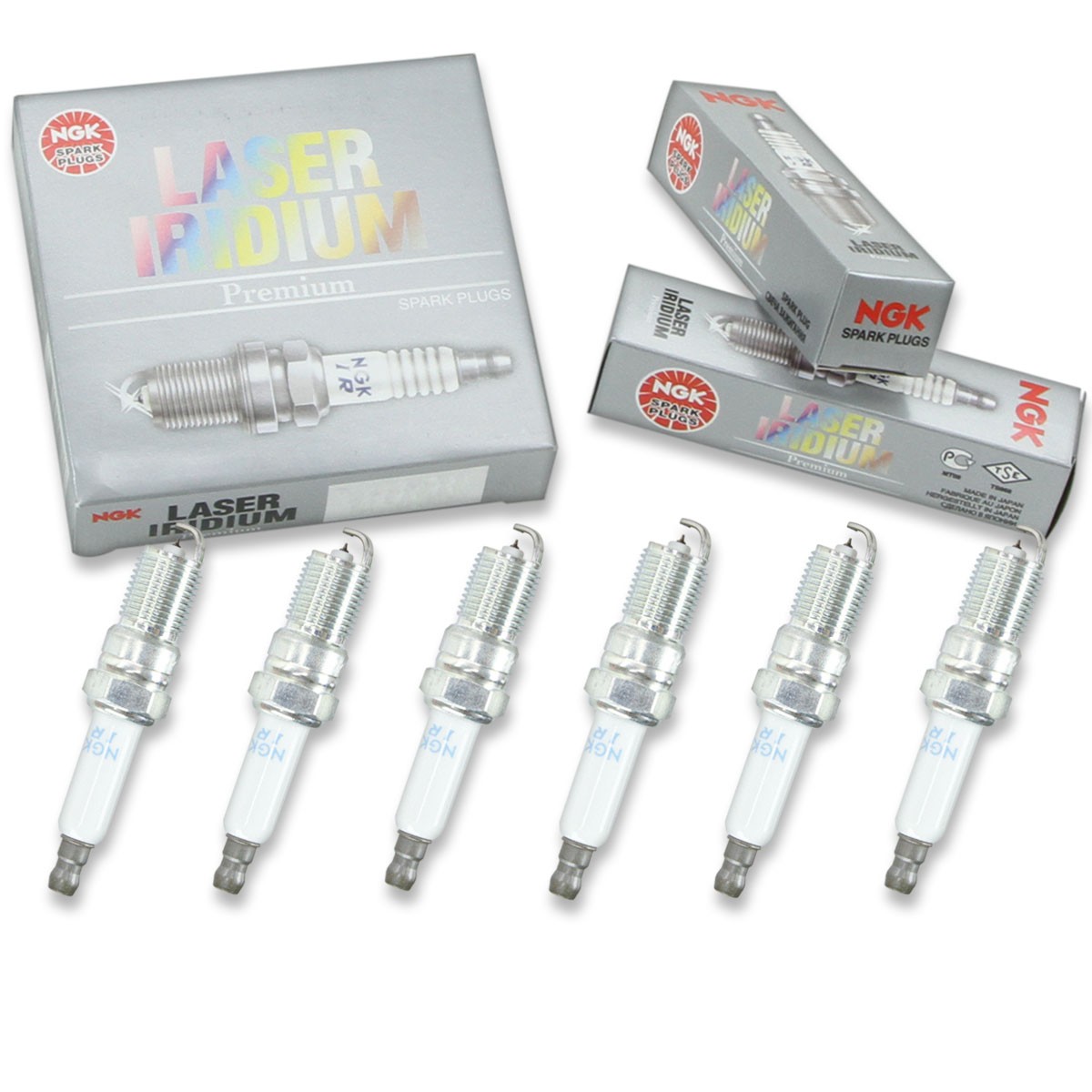 6 pcs NGK Laser Iridium Spark Plugs for 1994-1996 Chevrolet Beretta 3.1L V6 wk