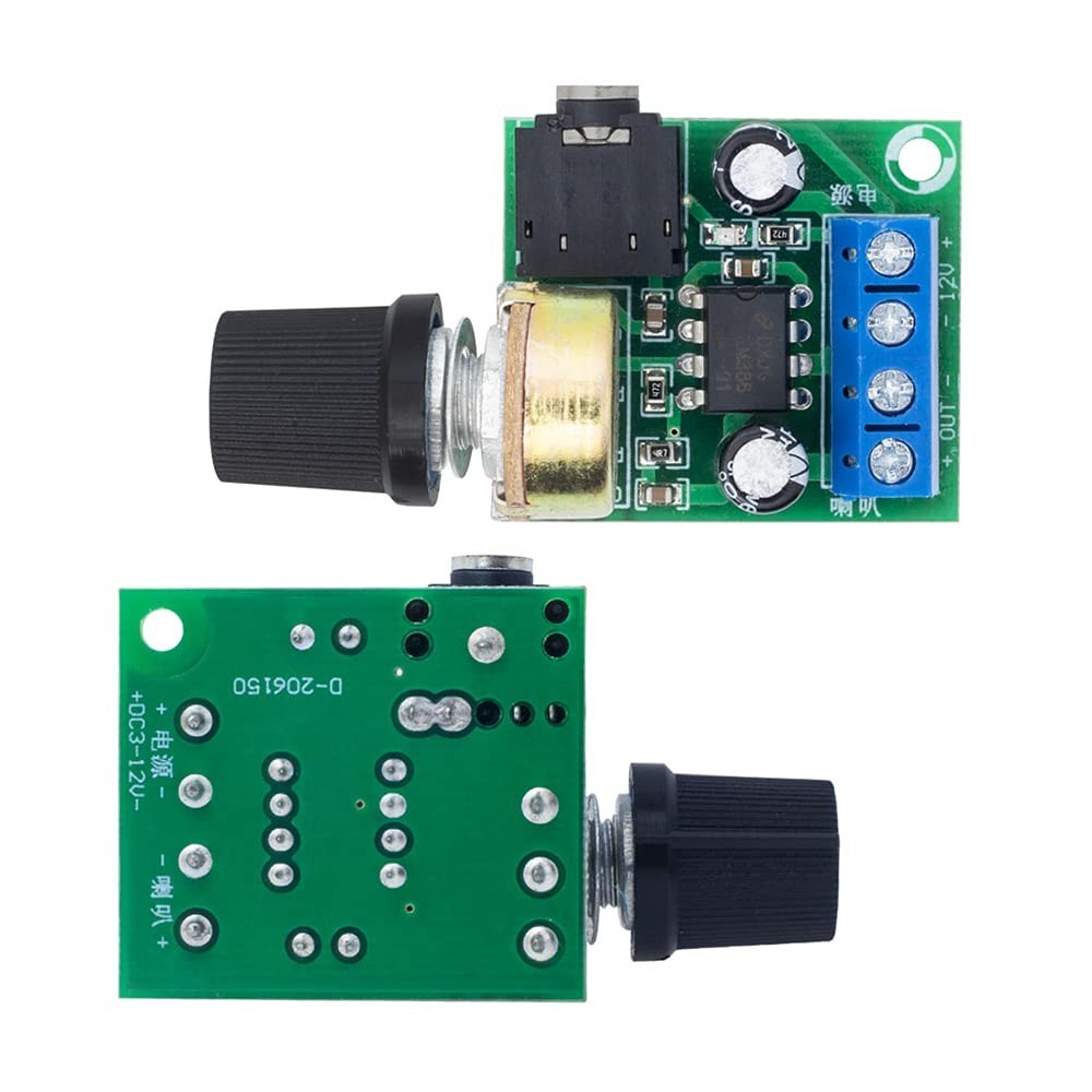 2X 10W Mini Audio Amplifier Module, Adjustable DC 3-12V, and Compliant
