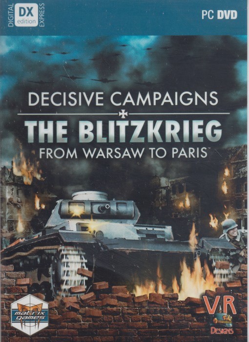 Decisive Campaigns: The Blitzkrieg: From Warsaw To Paris DX PC DVD war game sim
