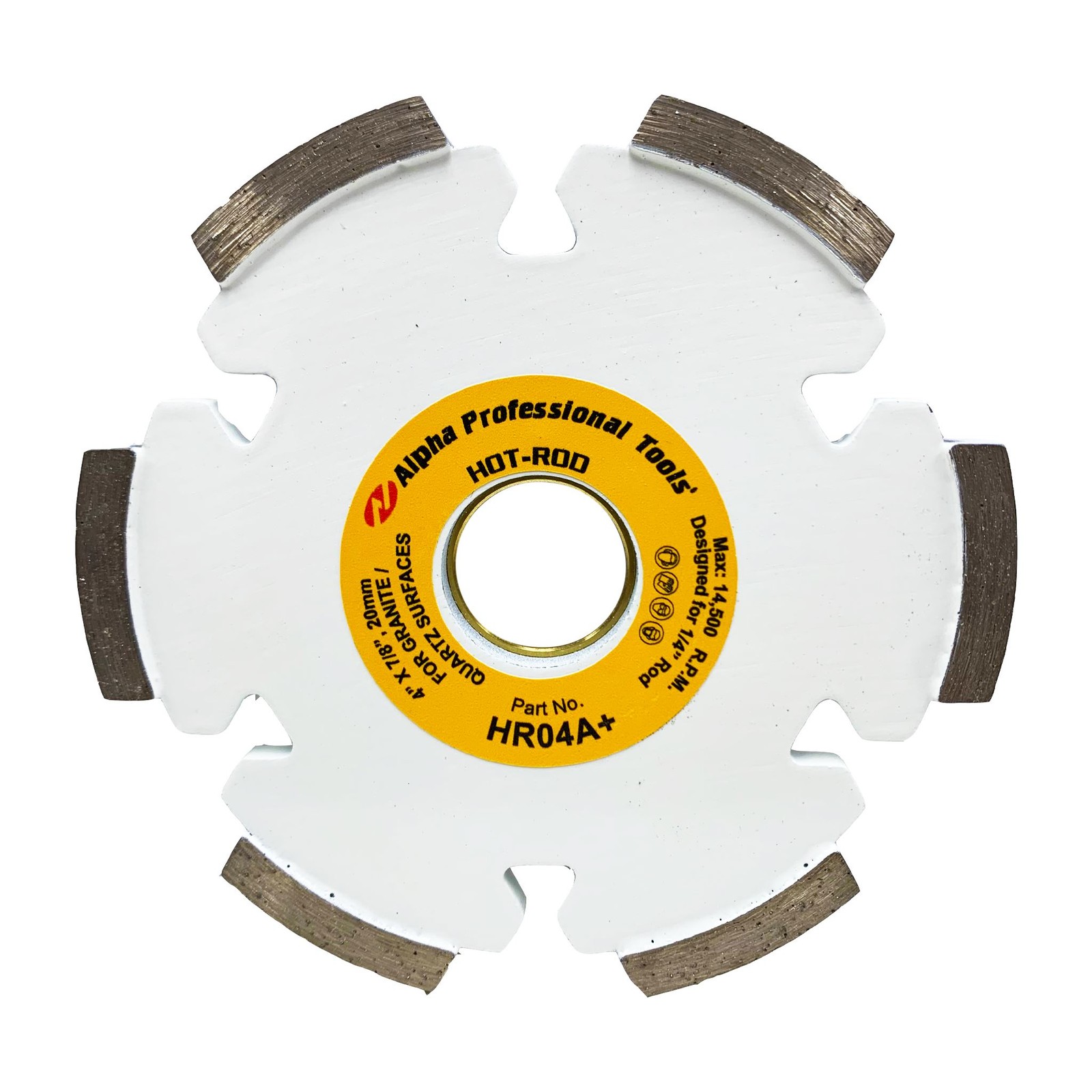 Alpha Professional Tools Hot-Rod Granite 4"- For 1/4" Rod- HR04A+