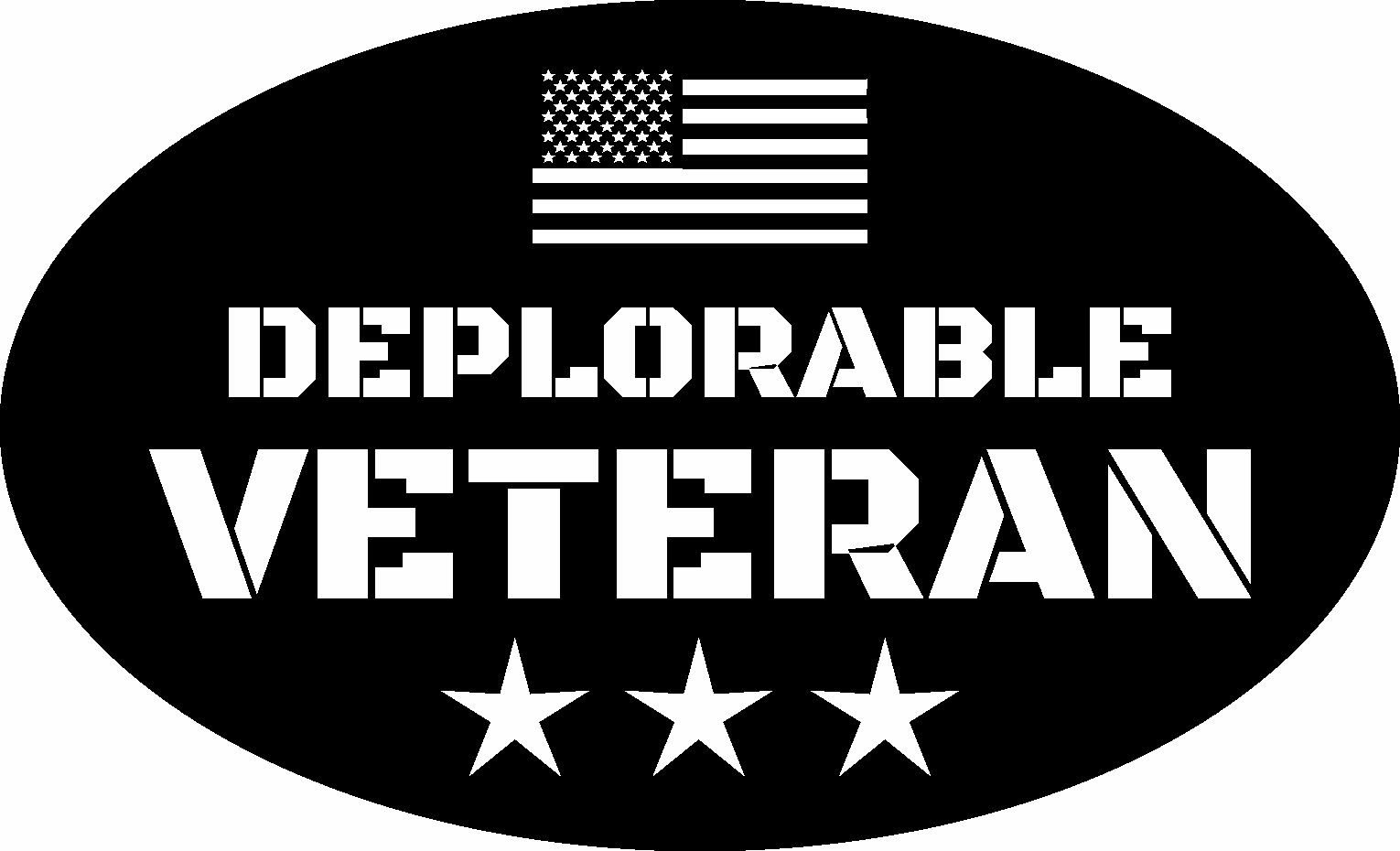 TRUMP DEPLORABLE VETERAN AMERICAN FLAG 2020 MAGA DECAL STICKER POLITICAL