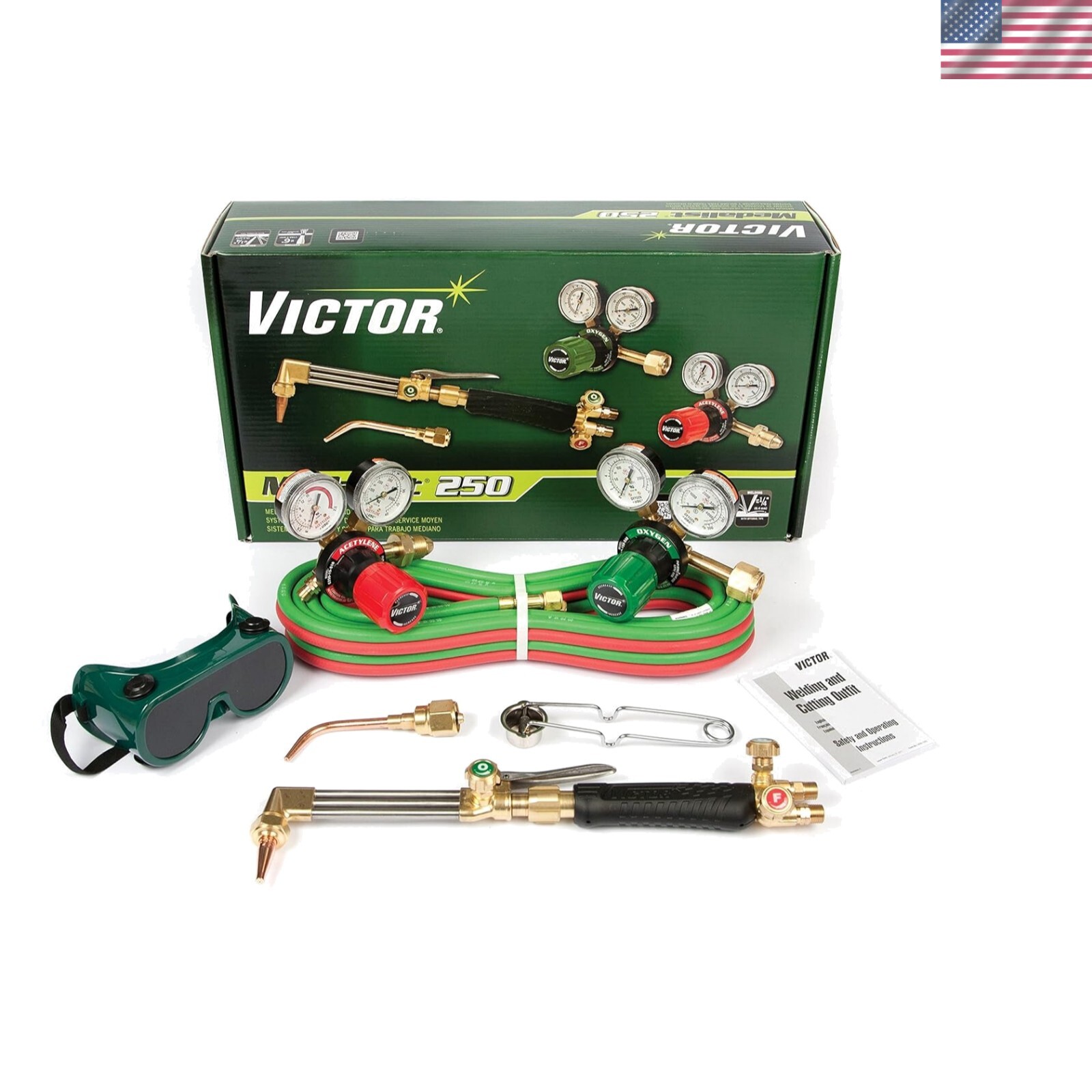 Victor 0384 2540 Cutting Torch System - Includes Hose, Striker & Safety Glasses