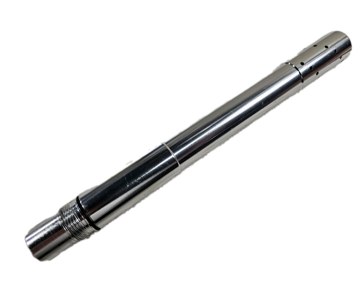 9.5 inch Silver Spiral Ported Spyder Paintball Gun Barrel Piranha Free Shipping