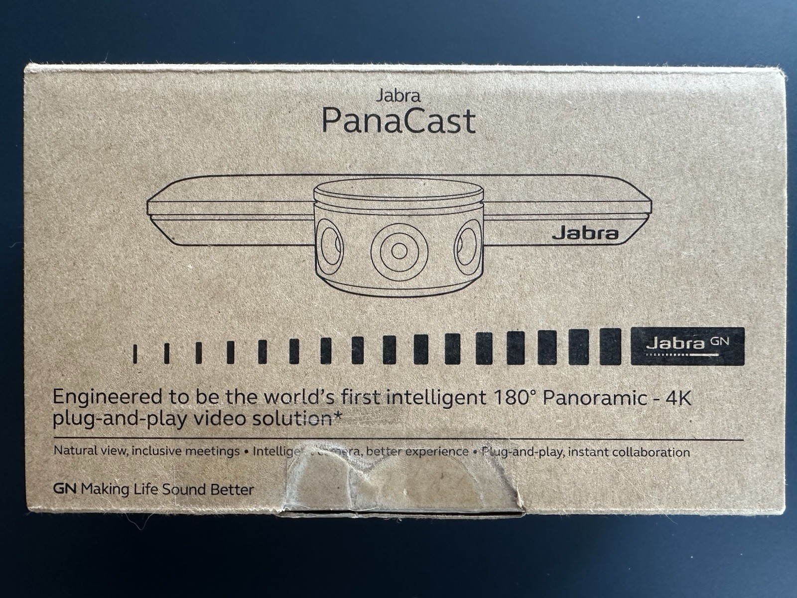 Jabra Panacast VSU010 - 180 Panoramic 4K Camera - Certified for Zoom and Teams