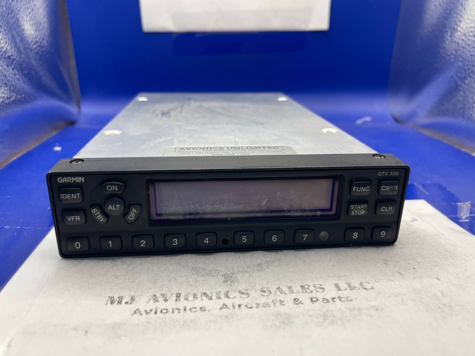 GARMIN GTX 330ES MODE S ADS-B TRANSPONDER P/N 011-00455-60 WITH FORM FAA 8130-3
