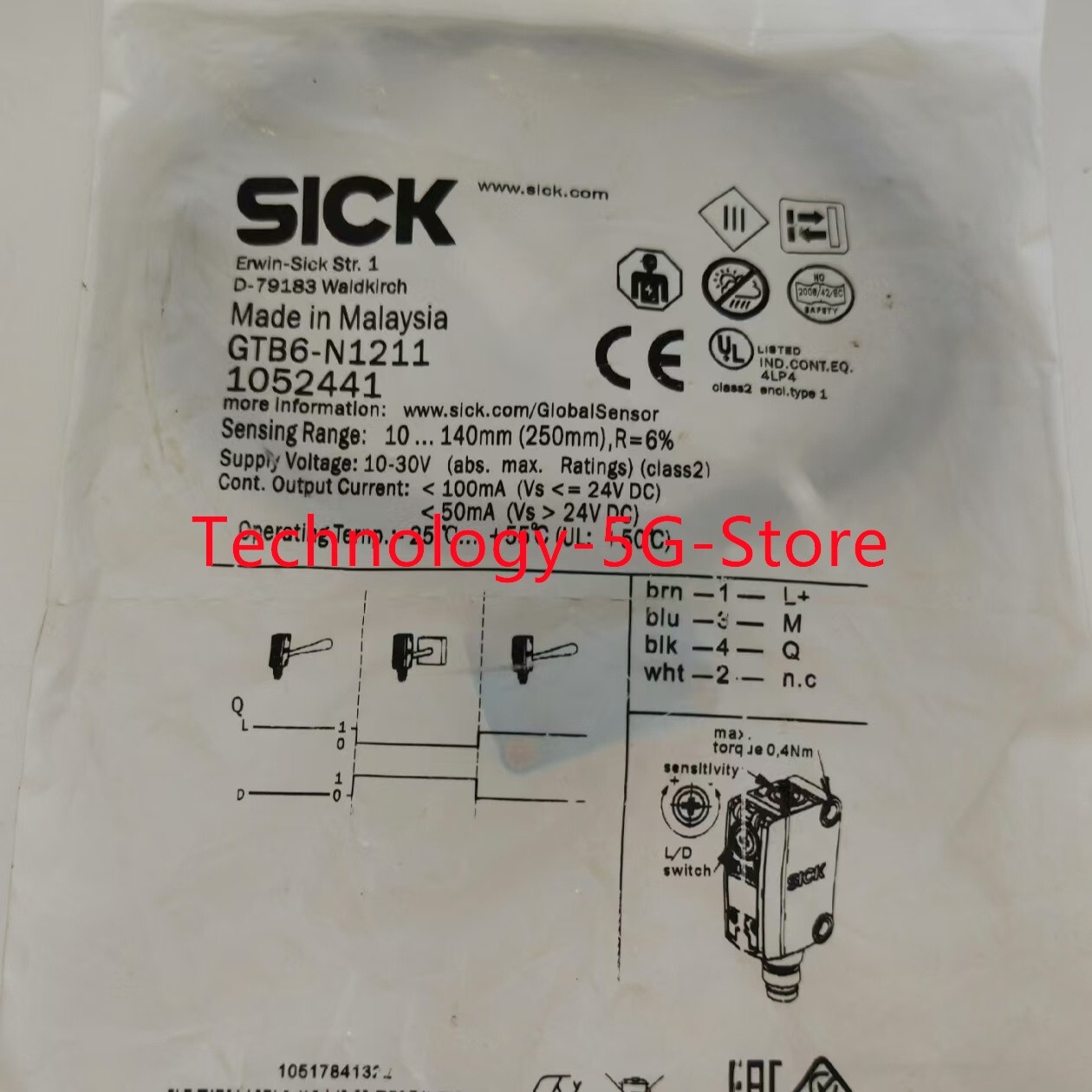 New In Box SICK GTB6-N1211 Photoelectric Sensor