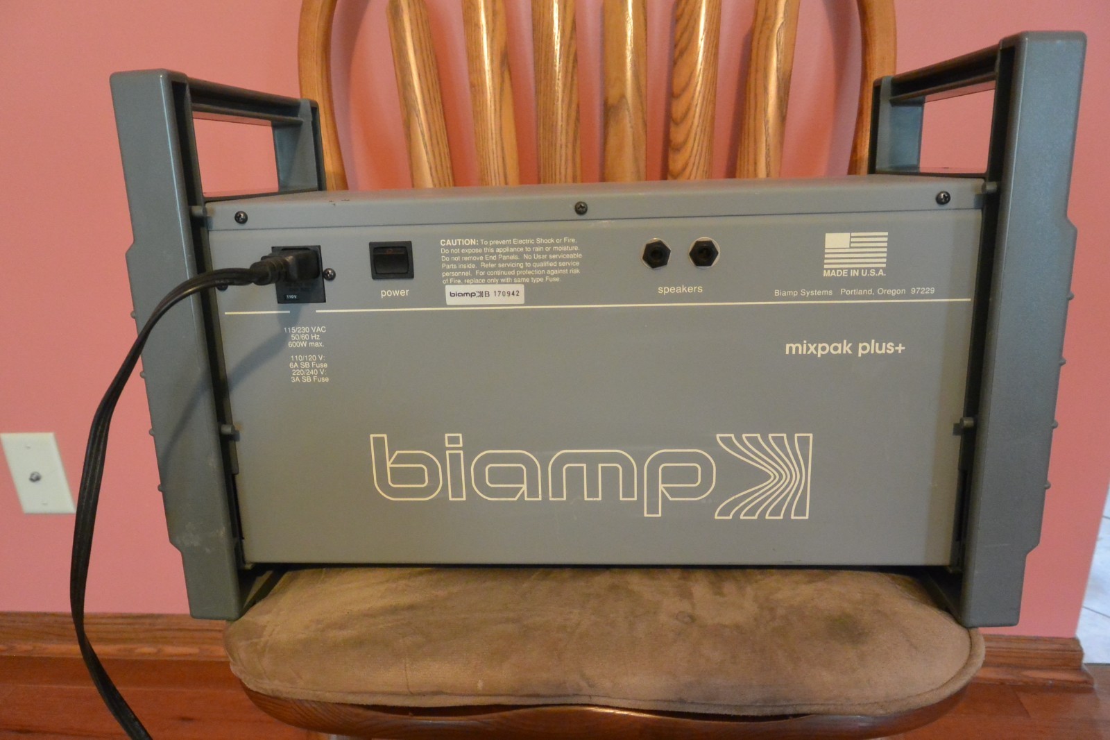 Biamp MixPak Plus Multi-Channel Powered Mixer 6/300