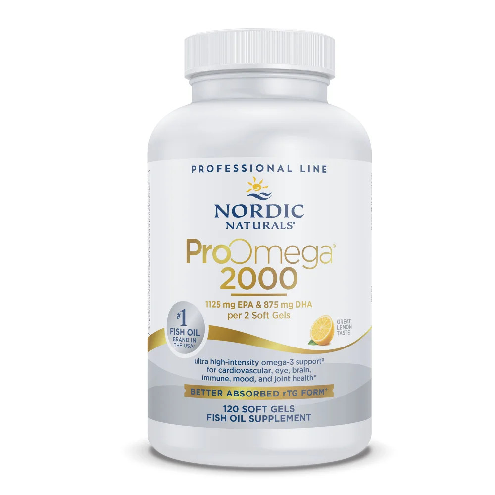 Nordic Naturals ProOmega 2000 - Extra Omegas for Heart and Brain Health, 120 Ct.