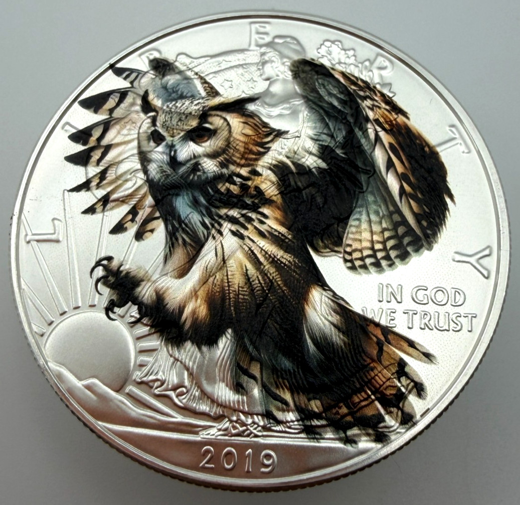 Owl in Flight - American Silver Eagle Limited Edition 1oz .999 Silver Coin