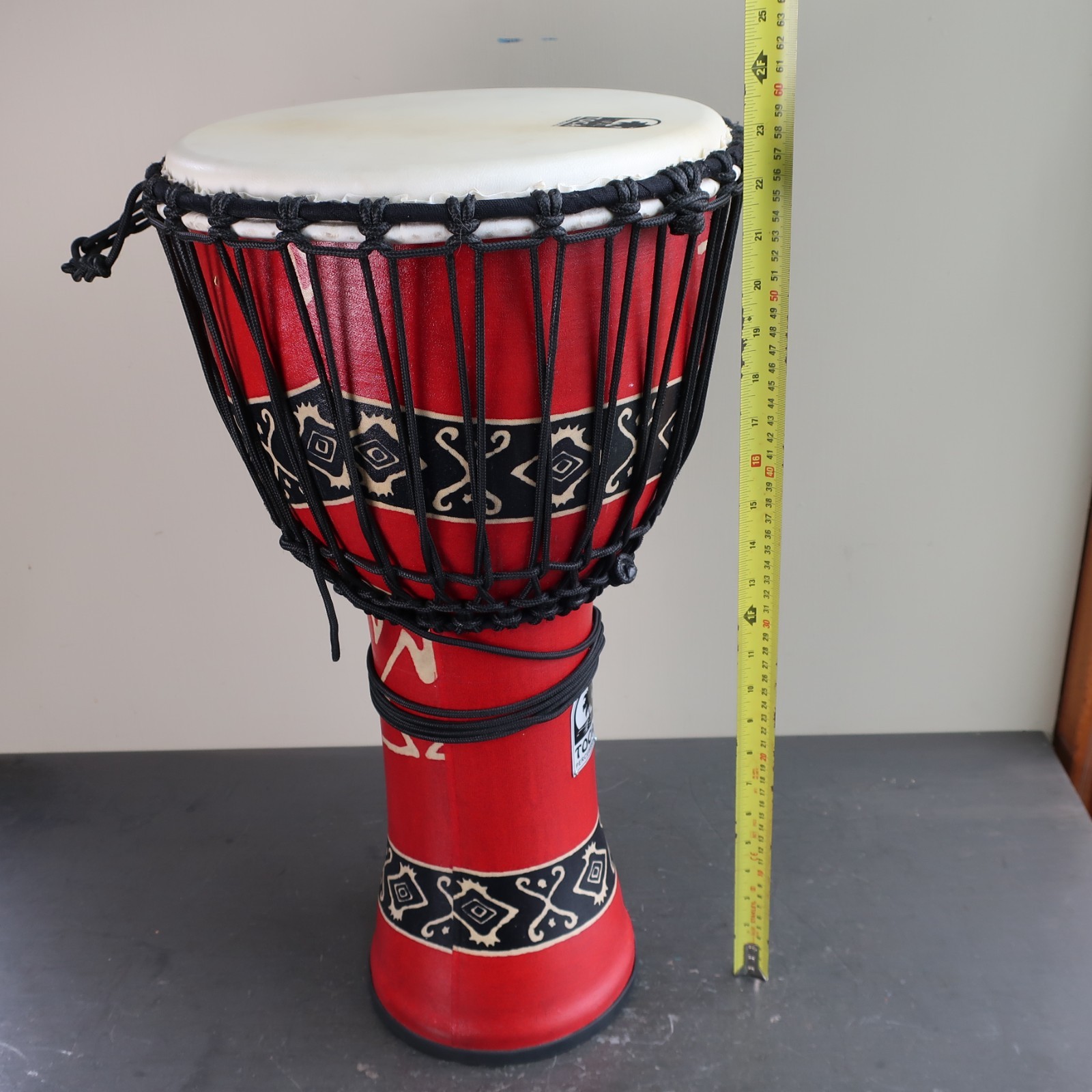 12" Toca Percussion Fibreglass Djembe in Case