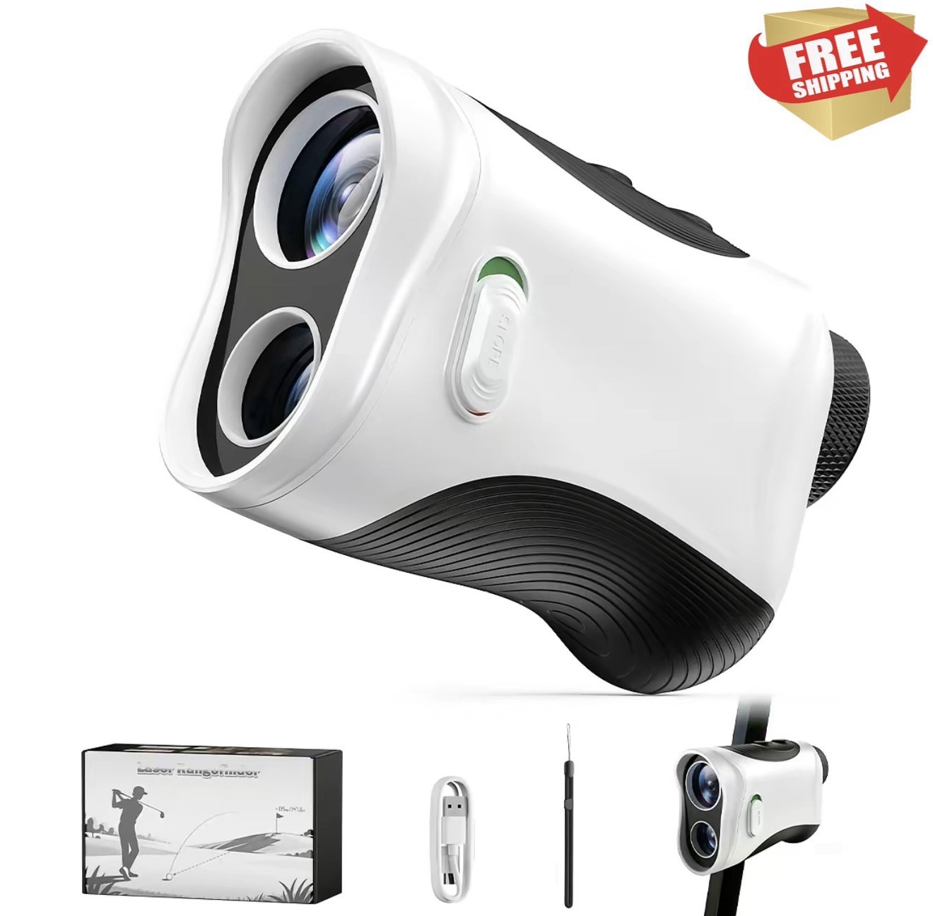Golf Rangefinder 1200 Yards 7x Magnification Magnetic Rechargeable - Accurate