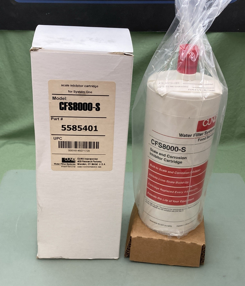New Genuine CUNO 5585401 CFS8000-S Scale and Corrosion Inhibitor Cartridge