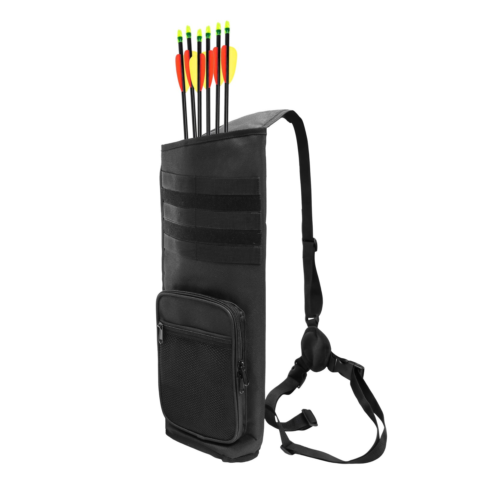 Lightweight Back Arrow Quiver, Holds 22-28 Arrows, Molle System, Adjustable 3...