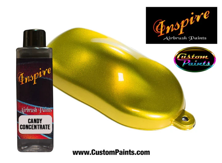 Inspire Candy CONCENTRATE Yellow 4oz (SOLVENT), CUSTOM PAINT, ARTIST, Low Rider