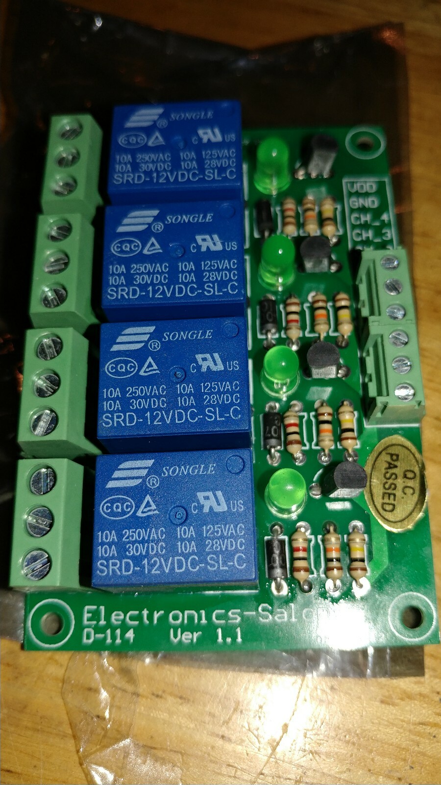 ELECTRONICS-SALON RAILMONT 4SPDT 10AMP POWER RELAY INTERFACE   NEW