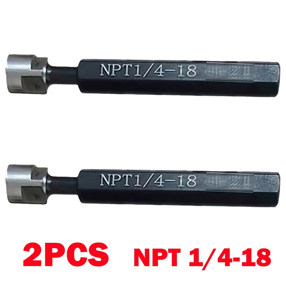 2Pcs Bearing Steel NPT 1/4-18 Taper Pipe Plug Thread Gage Gauge NPT 1/4 HOT