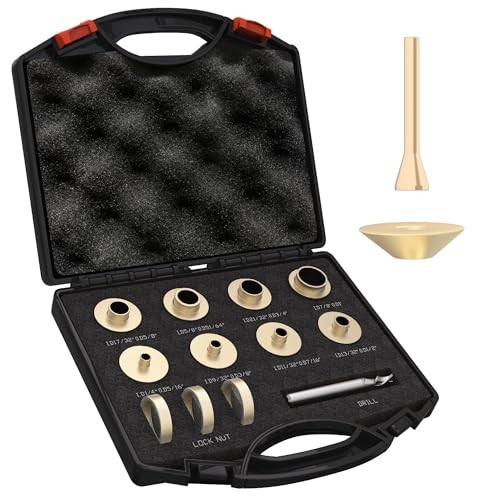 13 Pcs Brass Router Template Bushing Guide Set 13 Pcs Router Bushing Guide Set