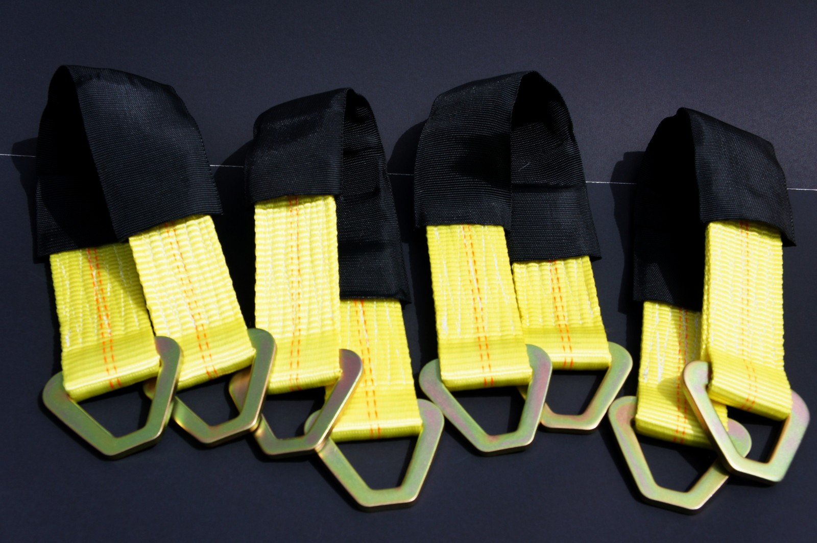 4 Axle Straps 24" Race Car Trailer Hauler Tow Truck ATV Tie Down Wheel Strap YL