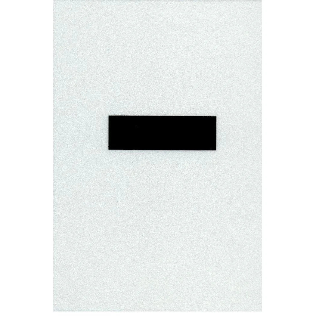 3" - Hyphen Straight Wide Black Reflective