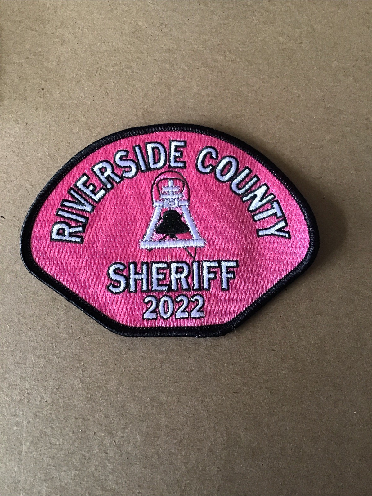 Riverside County Sheriff’s Pink Patch Breast Cancer Awareness Patch 2022 New