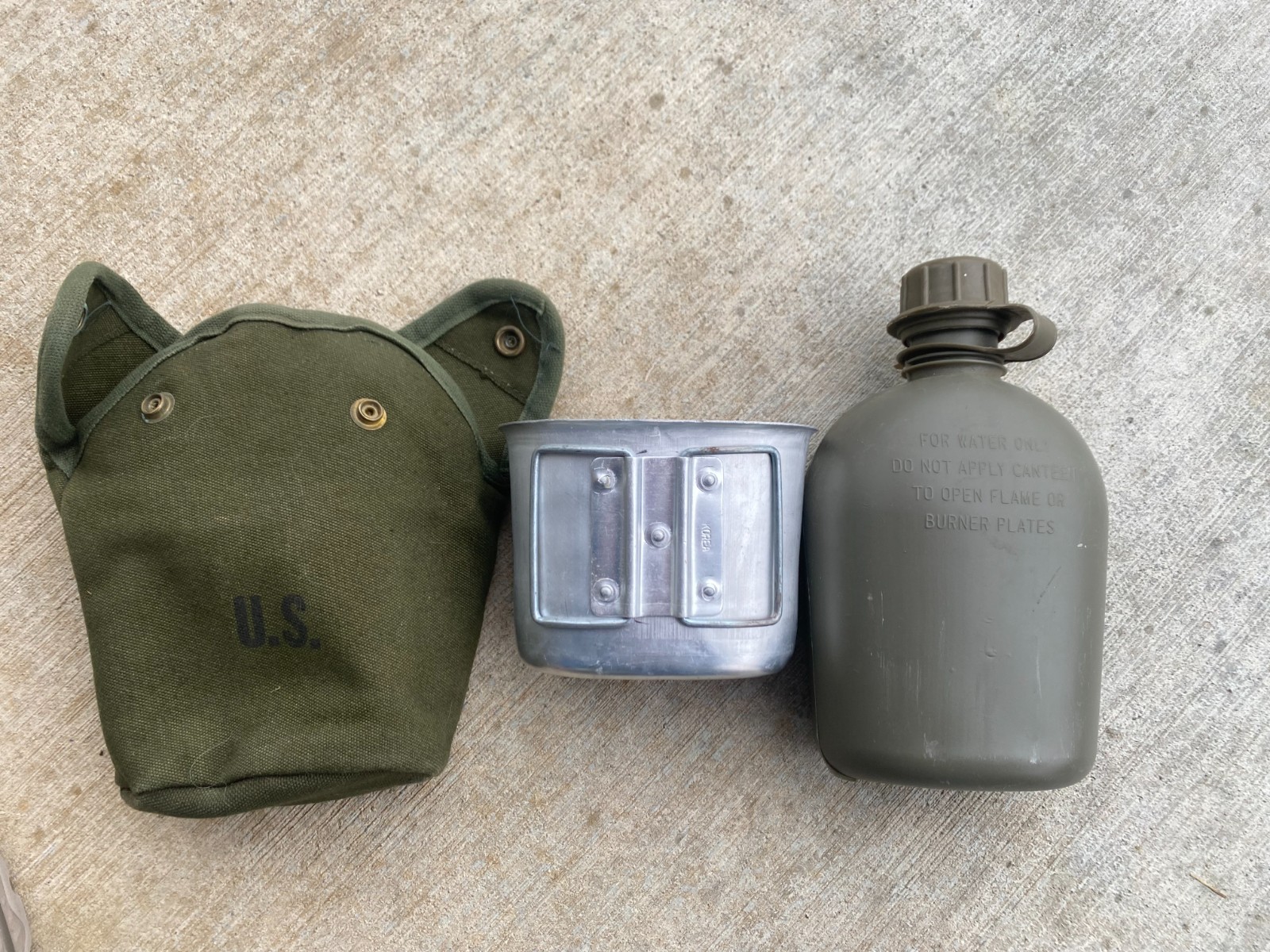 US Army Vietnam War 1969 Canteen & Cover M1956 ALICE