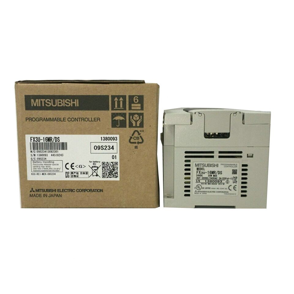 FX3U-16MR/DS New Sealed Mitsubishi PLC Module FX3U-16MRDS IPCS