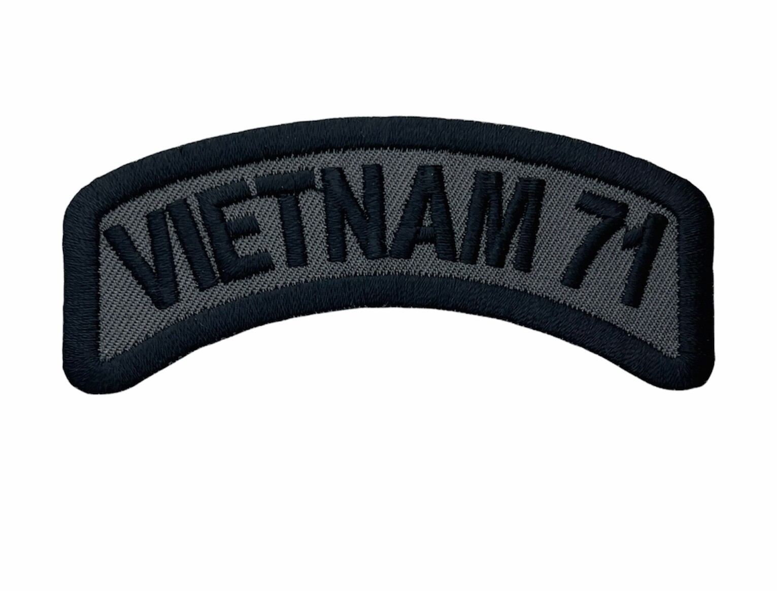 Vietnam 1971 Gray on Black 3.5 inch Patch IV2420-71 F2D27P