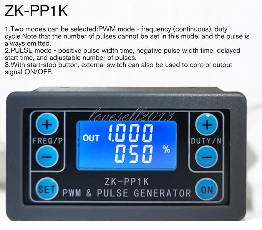Dual Mode PWM Generator Pulse Generator Frequency Duty Cycle Adjustable Module L