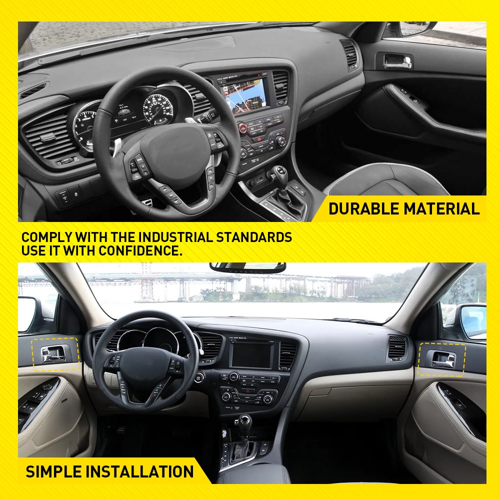 2PCS Interior Door Handle Front Driver & Passenger Side For Kia Optima 2011-2013
