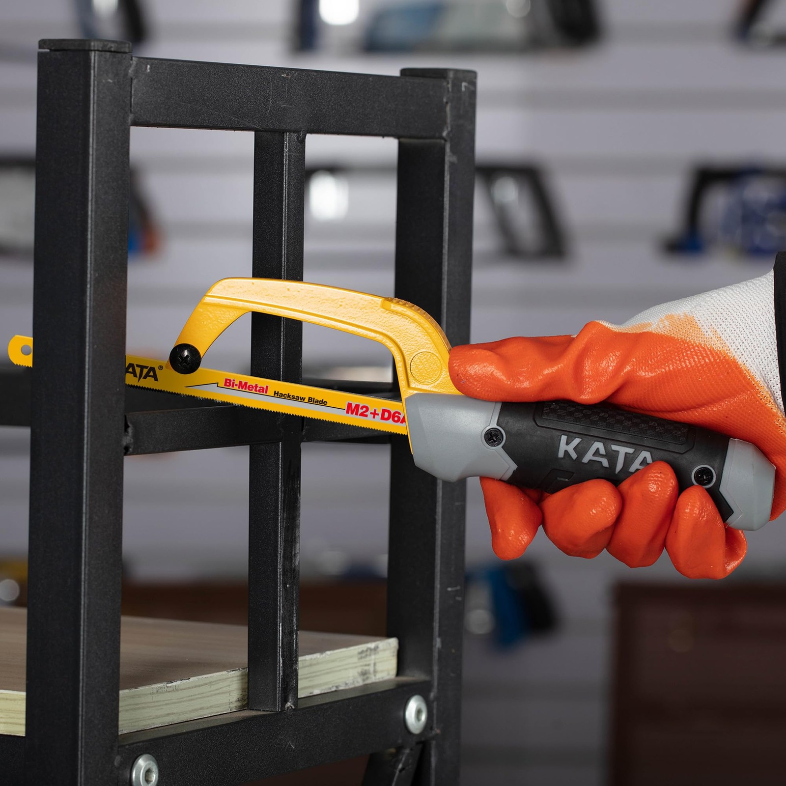 KATA Mini Hacksaw for Metal Cutting, Small - 3PC, ['Orange', 'Black', 'Gray']