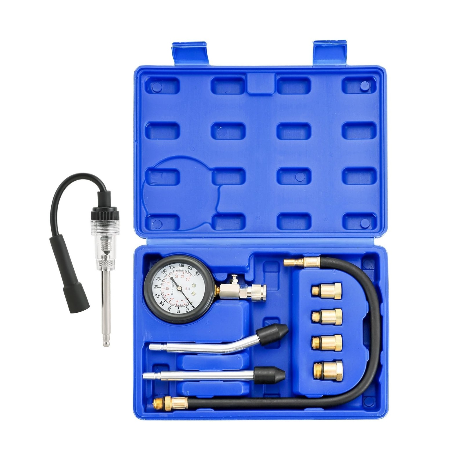 DASBET 9PCS Compression Tester Kit with Spark Plug Tester | Eng... FAST USA SHIP