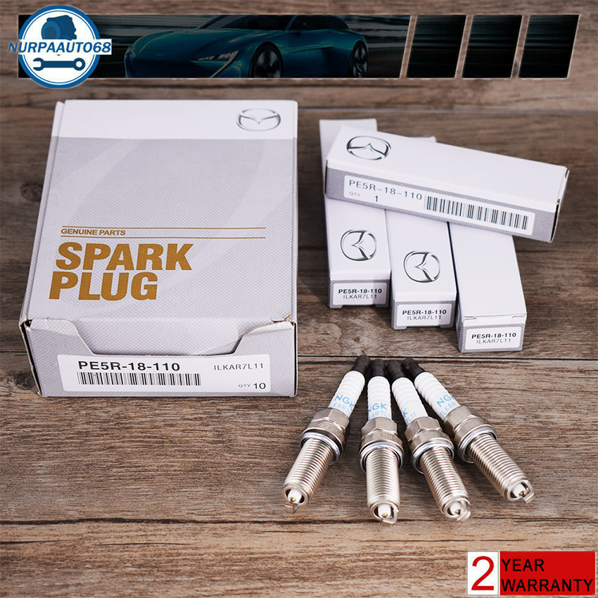 4Pcs For Mazda Spark Plugs PE5R-18-110 PE5S-18-110 ZC20HPR11 OEM USA