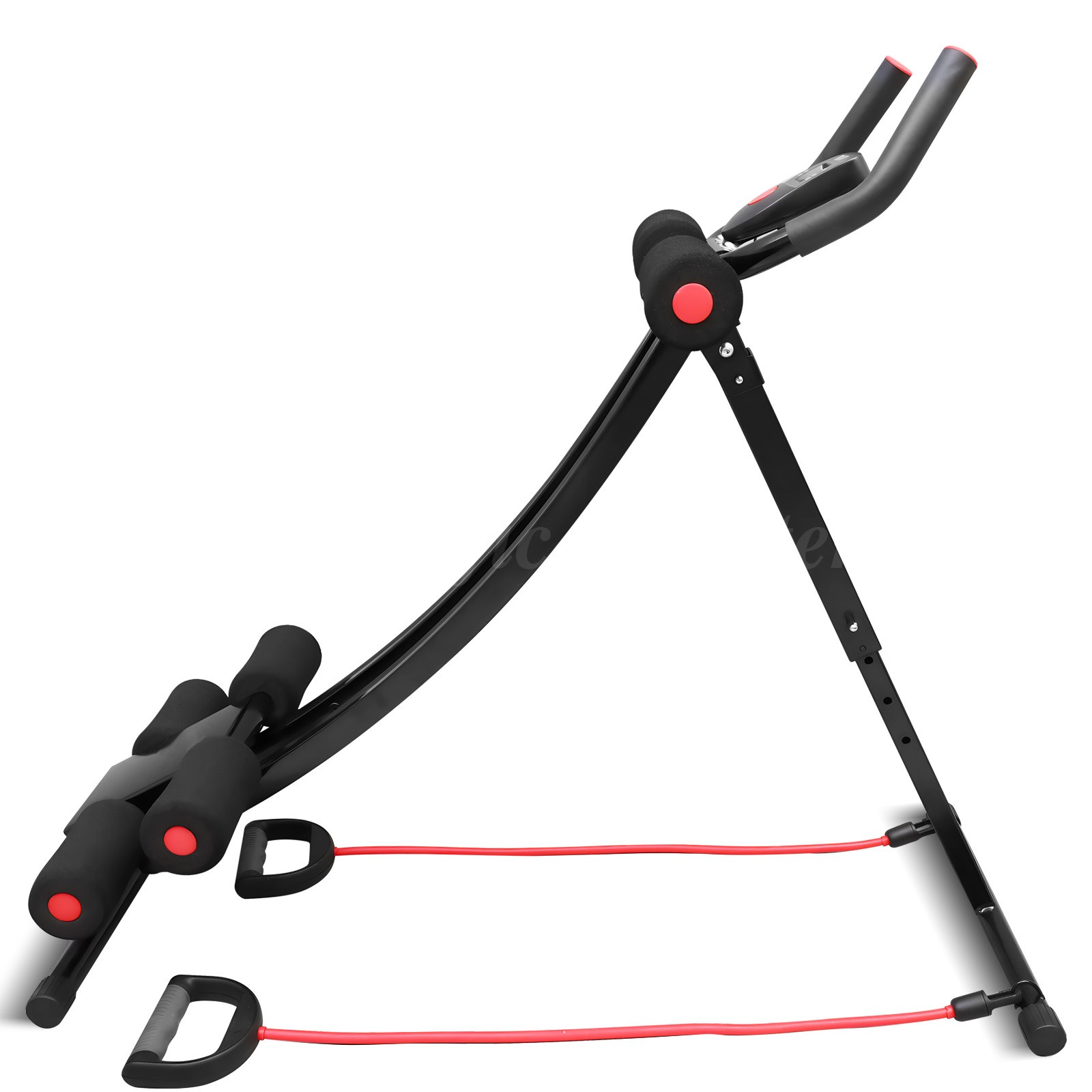 Adjustable Height Single Track Abdominal Trainer Foldable 440lbs Capacity